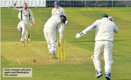  ??  ?? Chris Younger will once again lead Bedlington this season