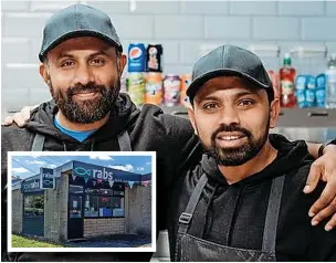  ?? ?? ●●Friends Rob Siddique (left) and Abdul Shahid set up the chippy Rabs (inset) together after a 20-year friendship