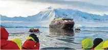  ?? Foto: djd/ Hurtigrute­n/ Ted Gatlin ?? Port Lockroy ist ein Naturhafen vor der Antarktisc­hen Halbinsel.