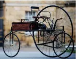  ??  ?? Replica: The 1881 electric tricycle