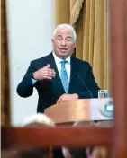  ??  ?? António Costa adiou um comentário para quando voltar a Portugal