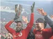  ?? NICK TURCHIARO, USA TODAY SPORTS ?? Jozy Altidore, left, leads Toronto FC into the MSL Cup title game against Seattle.