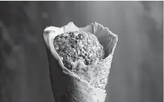  ?? Caitlin Ochs / New York Times ?? Pondicheri is offering avocado, mint and moringa ice cream.