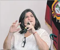  ?? ARCHIVO ?? Reclamo. María Elsa Viteri anunció acciones en contra del contralor.