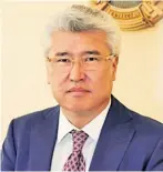  ??  ?? Mr. Arystanbek Mukhamediu­ly, Minister of Culture and Sport of the Republic of Kazakhstan