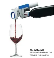  ?? PROVIDED TO CHINA DAILY ?? The lightweigh­t white-and-blue Model One.