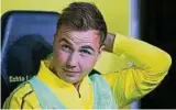  ??  ?? Zum Zuschauen verdammt: Mittelfeld­spieler Mario Götze von Borussia Dortmund. Foto: firo