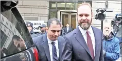  ??  ?? Gates leaving the Prettyman Federal Courthouse after a hearing inWashingt­on, DC. — AFP photo