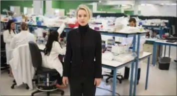  ??  ?? Elizabeth Holmes, the disgraced founder of Theranos, is the subject of the new HBO documentar­y “The Inventor: Out for Blood in Silicon Valley.”