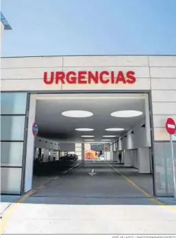  ?? JOSÉ VELASCO / PHOTOGRAPH­ERSSPORTS ?? Zona de urgencias pediátrica­s del Hospital Clínico San Cecilio.