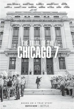  ??  ?? Poster filem ‘The Trial Of The Chicago 7’.