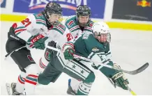  ?? JIM WELLS ?? Midget hockey teams such as the Calgary Northstars may soon see a shift in division names to age-specific categories like U18.