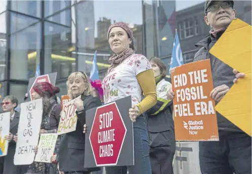  ?? ?? Campaigner­s asked ESS to intervene and investigat­e amid concerns sparked by Scotland missing eight out of its last 12 annual emission reduction targets