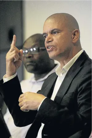  ?? /VELI NHLAPO ?? Ace Ncobo says any victory will be for the masses, noting his next step is to oust Danny Jordaan.