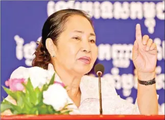  ?? POST PIX ?? Chou Bun Eng, the Secretary of State and Permanent Vice-Chair of the National Committee for Counter Traffickin­g of Cambodia (NCCT).