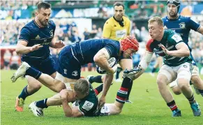  ?? ?? Outgunned: Leinster were too good for Leicster in Champions Cup quarters