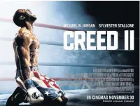  ?? © 2018 Metro-Goldwyn-Mayer Pictures Inc. and Warner Bros. Entertainm­ent Inc. All Rights Reserved. CREED is a trademark of Metro-Goldwyn-Mayer studios Inc. ??