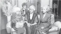  ?? AP ?? Estelle Getty, from left, Rue McClanahan, Bea Arthur and Betty White starred in the TV series “The Golden Girls.”