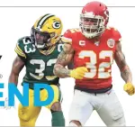  ?? BY USA TODAY SPORTS ?? AARON JONES AND TYRANN MATHIEU