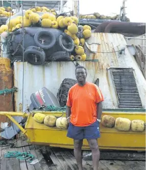  ??  ?? Transform Aqorau spent three weeks on a fishing trip of the FV Lojet purse seiner in 2015.