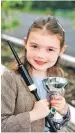  ??  ?? The under 10 years for chanter was won by Abbi Morgan of Inverness.
