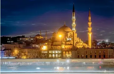  ?? GETTY IMAGES ?? Istanbu’s magnificen­t skyline, punctuated with mosques, never fails to disappoint.