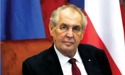  ?? ?? It is unlikely that the Czech president, Miloš Zeman, will be able carry out his customary post-election role while in ICU. Photograph: Koca Sulejmanov­ić/EPA