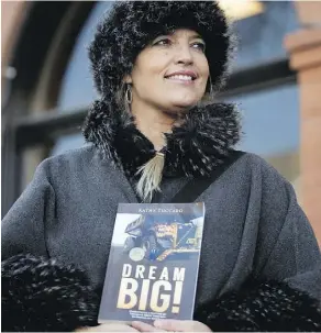  ?? DAVID BLOOM ?? Author Kathy Tuccaro has written a book about her journey from homelessne­ss to driving a heavy hauler in the oilsands.