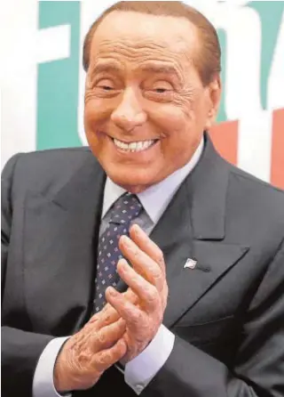  ?? // EFE ?? Silvio Berlusconi, durante una rueda de prensa en 2019