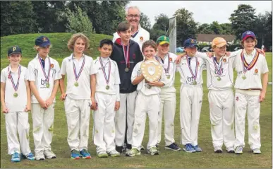  ??  ?? Marden under-11s – double winners in the Weald of Kent Cricket League