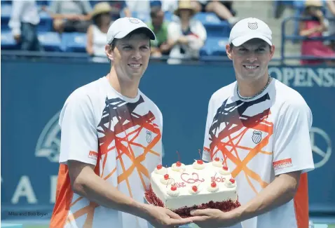  ??  ?? Mike and Bob Bryan