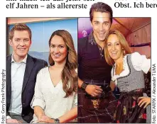 ??  ?? Zwei Pärchen (von li. nach re.): Florian Danner, Bianca Schwarzjir­g, Andreas Seidl & Johanna Setzer