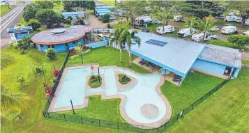  ?? ?? August Moon Caravan Park, on the southern outskirts of Innisfail along the Bruce Highway, is on the market with Resort Brokers for $2,950,000. Picture: supplied.