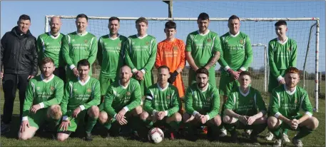  ??  ?? The Blessingto­n FC team who lost out to Co. Wicklow rivals Enniskerry in the Leinster Senior League Premier 1 clash.