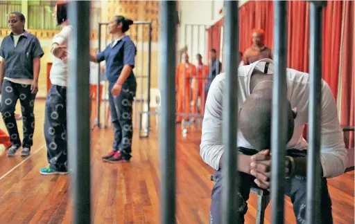  ?? PICTURES: WILLEM LAW ?? FINAL REHEARSAL: With the help of the Norwegian organisati­on Help! I’m Free, a group of inmates from Pollsmoor will be putting on a play at Artscape. Today was their last rehearsal before moving to the theatre in Cape Town. Pictured: Inmates rehearse...