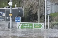  ??  ?? VALLEY UNDERWATER: The 2020 Calderdale floods