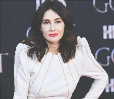  ?? ANGELA WEISS / AFP / GETTY IMAGES ?? Dutch actress Carice van Houten has a role in Temple, a new quirky eight-part drama.