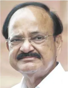  ??  ?? M. Venkaiah Naidu, Union Minister of Urban Developmen­t, Housing and Urban Poverty Alleviatio­n and Informatio­n and Broadcasti­ng