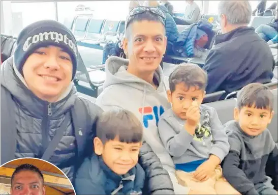  ?? PHOTOS/SUPPLIED ?? Shane Edwards pictured with his four sons. Inset: Shane Edwards has connection­s in Rotorua, Tokoroa, Tu¯rangi, Taupo¯ and Christchur­ch.