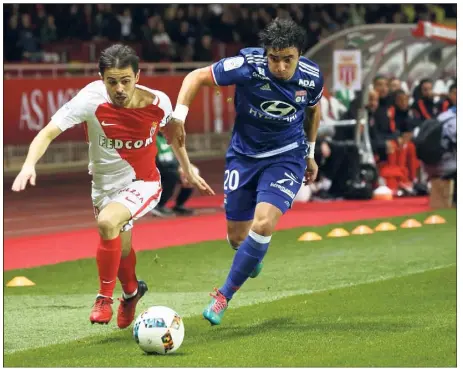  ?? (Photo S. Botella) ?? Bernardo Silva et Monaco ont l’occasion de corriger le tir ce soir après leur défaite à domicile contre Lyon au match aller.