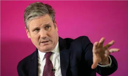  ?? ?? ‘Telling people that the system is rotten is easy. Persuading them that Labour would make it better is harder.’ Keir Starmer Photograph: Rob Pinney/Getty Images