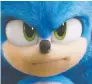  ?? PARAMOUNT PICTURES ?? Sonic the Hedgehog is voiced by Ben Schwartz.