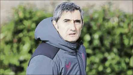  ?? FOTO: JUAN ECHEVERRÍA ?? En acción Valverde confía en el modo que encarará el partido su equipo tras el subidón vivido contra el Atlético