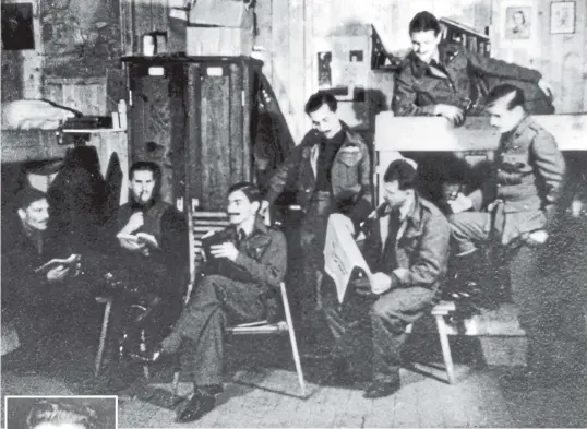  ?? GETTY ?? Captured RAF officers at Stalag Luft III, western Poland, in 1944. That was the year Dick Churchill, left, and 75 others escaped in a breakout that inspired the 1963 film The Great Escape.