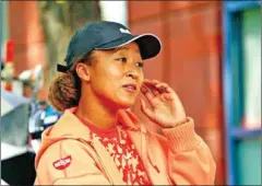  ?? AFP ?? Naomi Osaka speaks during an interview ahead of the 2021 US Open Tennis tournament in Queens, New York, on Friday.