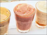  ?? AP PHOTO ?? This June 19, 2017 photo shows glasses of icy agua fresca in Coronado, Calif. This dish is by Melissa d’Arabian and it is a great way to keep cool during the summer.