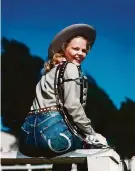  ?? Alamy Stock Photo ?? Jeans became linked to Western nostalgia in the mid-20th century.
