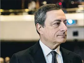  ?? MARTIN LEISSL / BLOOMBERG ?? Mario Draghi, presidente del BCE