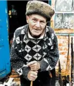  ??  ?? Ivan Ivanovich, 82, was evacuated after the Chernobyl nuclear reactor exploded but returned the following year. He is one of 119 “self-settlers” who are still alive.