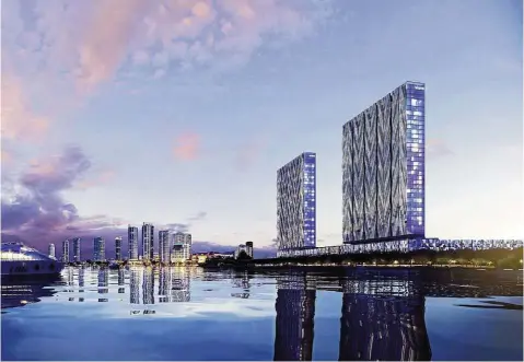  ??  ?? The city of dreams is set to be a new Penang landmark that takes luxury living to greater heights.